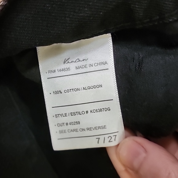 Kancan high rise Charcoal black Wash High Rise Torn Straight Jeans 90s 7 27 NWOT - Picture 13 of 16